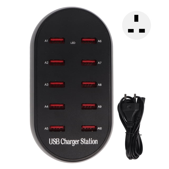 Estación de Carga USB Sincero 10 Puertos Carga Rápida Para Viajes