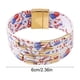 thumbnail image 3 of Decoraciones para el Día de los Caídos, decoraciones para el 4 de julio, pulsera de cuero con cierre magnético y bandera del Día de la Independencia, pulsera de cuero con cuentas, pulsera de tubo de l, 3 of 6