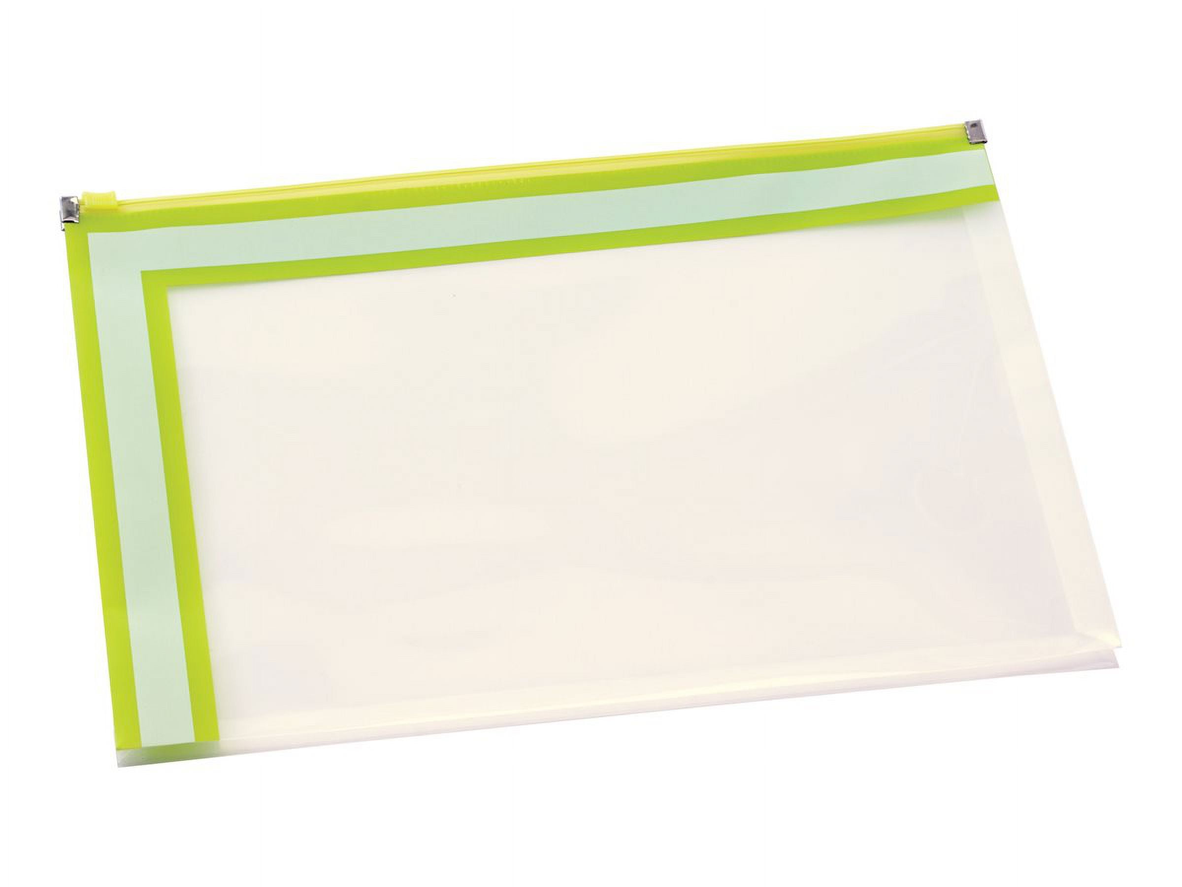 TOPS Products 96100 Pendaflex Easy Label Zip Envelope, Assorted Colors - Letter Size