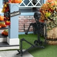 thumbnail image 6 of bestolf Haunted House Decore Indoor Outdoor,5ft/165cm Halloween Skeleton, Full Body Skeleton, Poseable Skeleton Decoration Realistic , Pose Skeleton Prop, 6 of 13