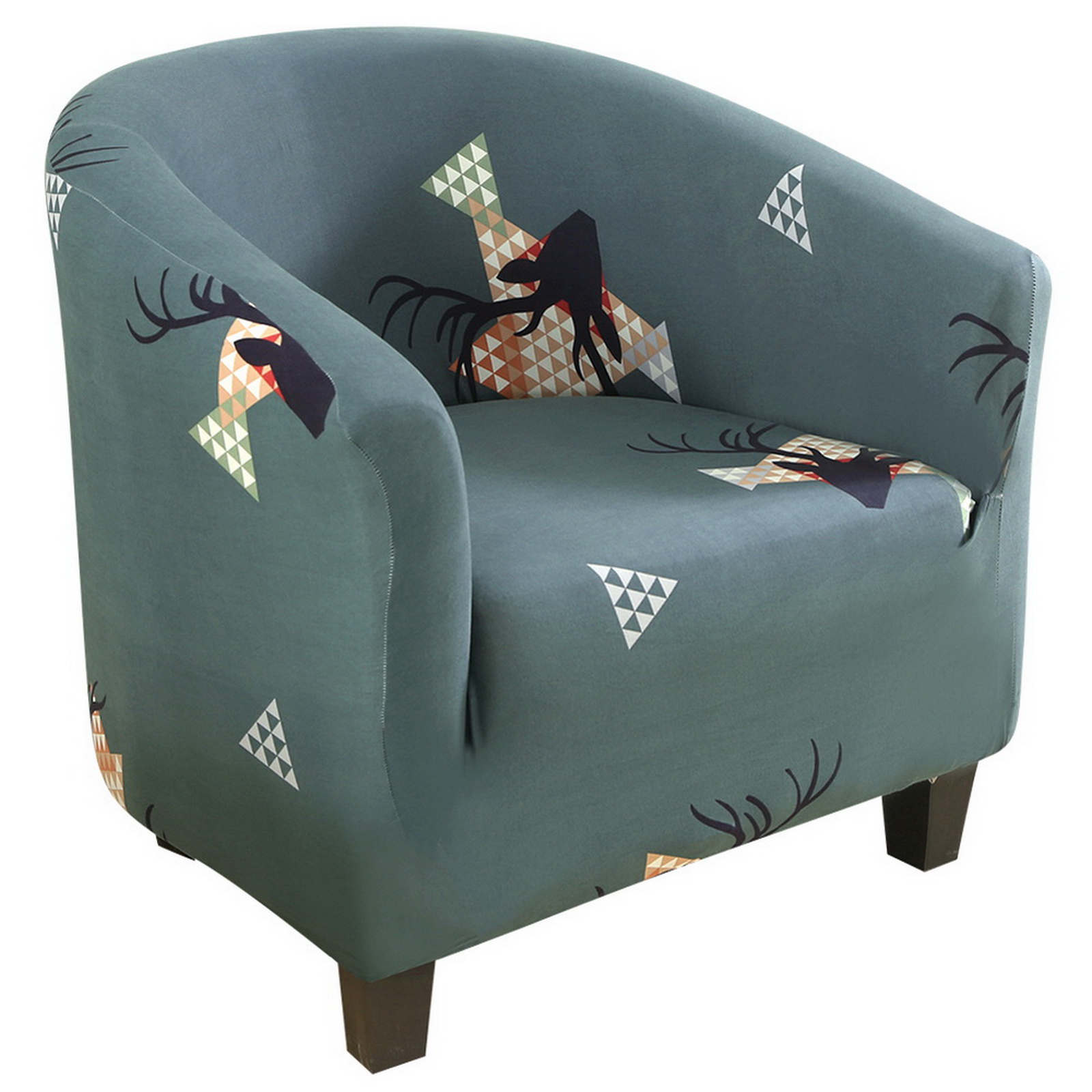 SEARCHI Christmas Club Chair Slipcovers Tub Chair Covers Soft Spandex