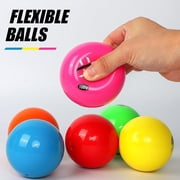 6 Pack Poly Practice Baseballs & Softballs, Various Weighted Balls for Throwing, Hitting and Pitching