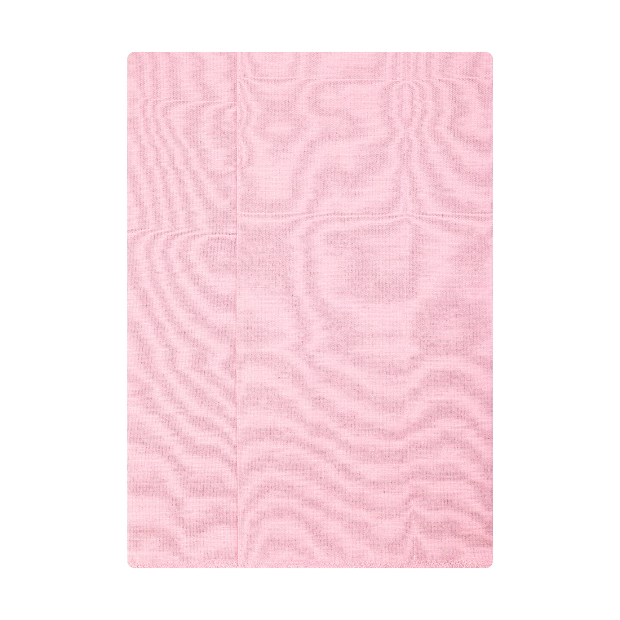 Hudson Baby Infant Girls Cotton Flannel Burp Cloths 7-Pack, Pink Daisies, One Size