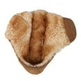 thumbnail image 2 of Pamir Men's Ajustable Sheepskin Open Toe Slippers with Memory Foam Indoor Outdoor Chestnut Size 10, 2 of 10