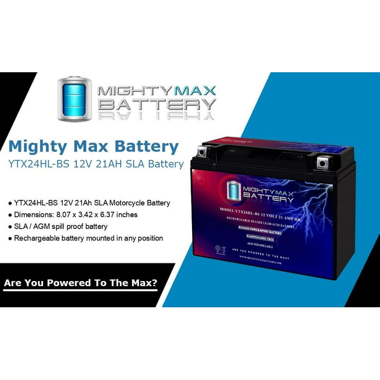 YTX24HL-BS Battery for Bombardier Quest 650 XT 2002-2004 - Walmart.com