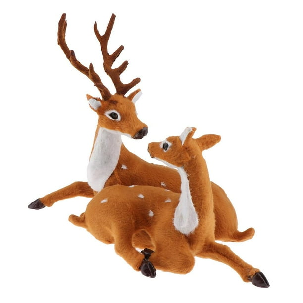 Reno de piezaza simulado Navidad perfecl 37x17x26cm
