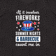 thumbnail image 4 of Inktastic 4th of July if It Involves Fireworks Summer Nights & Barbecue Count Me in Women's Plus Size T-Shirt, 4 of 5