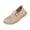 Beige, variant on Wensltd Women Loafers Wide Width Round Toe Flats for Spring Daily Walking Solid Color Beige