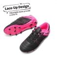 thumbnail image 4 of Tacos de Fútbol DREAM PAIRS Talla 6 Negro Fucsia, 4 of 5