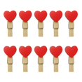 thumbnail image 1 of Heart Love Wooden Clothes Photo Paper Peg Pin Mini Clothespin Postcard Clips Home Wedding Valentine', 1 of 5