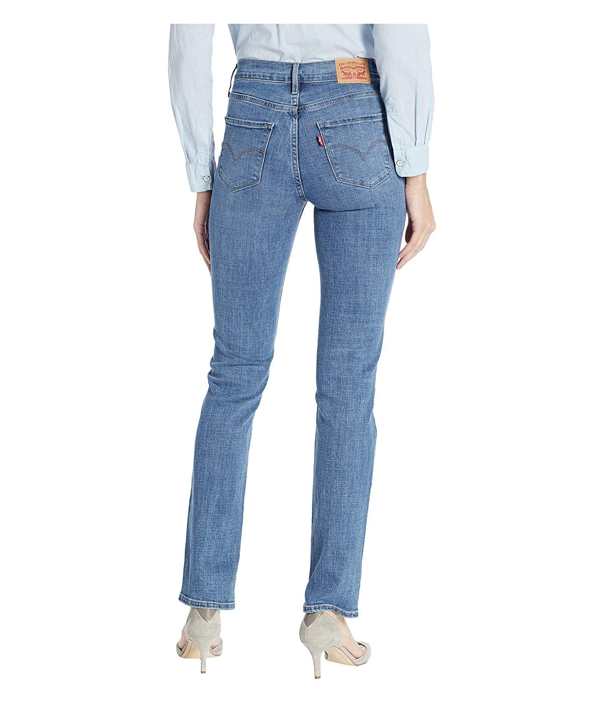 Levi's Womens 724 High-Rise Straight Into The Groove - Walmart.com