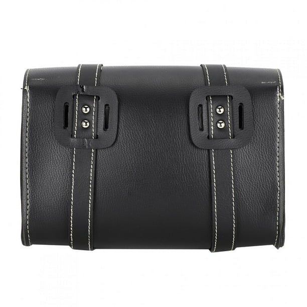 Alforjas Moto DREAMIZER Bolsa De Herramientas - Cuero PU, 31x13x12 Cm, Correas Ajustables, Para Manillar O Sissybar