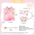 thumbnail image 5 of Double Wall Glass Coffee Mugs, Aesthetic Dried Flowers Cups with Handles,Espresso Cups for Cappuccino Coffee Tea Milk,Insulated Heat Resistant Glass Mug Christmas Birthday Gifts for Women, 5 of 8