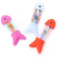 thumbnail image 2 of 3 Pcs Jouet pour Chat Silvervine Design Poisson Tube à Ressort Créatif Jouet à Mâcher pour Chaton, 2 of 10
