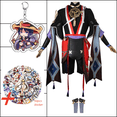 thumbnail image 3 of Juego de Cosplay de Wanderer Scaramouche, disfraz de Cosplay, sombrero de baladista, uniforme Kunikuzushi, ropa de fiesta de carnaval de Halloween, Anime, 3 of 5