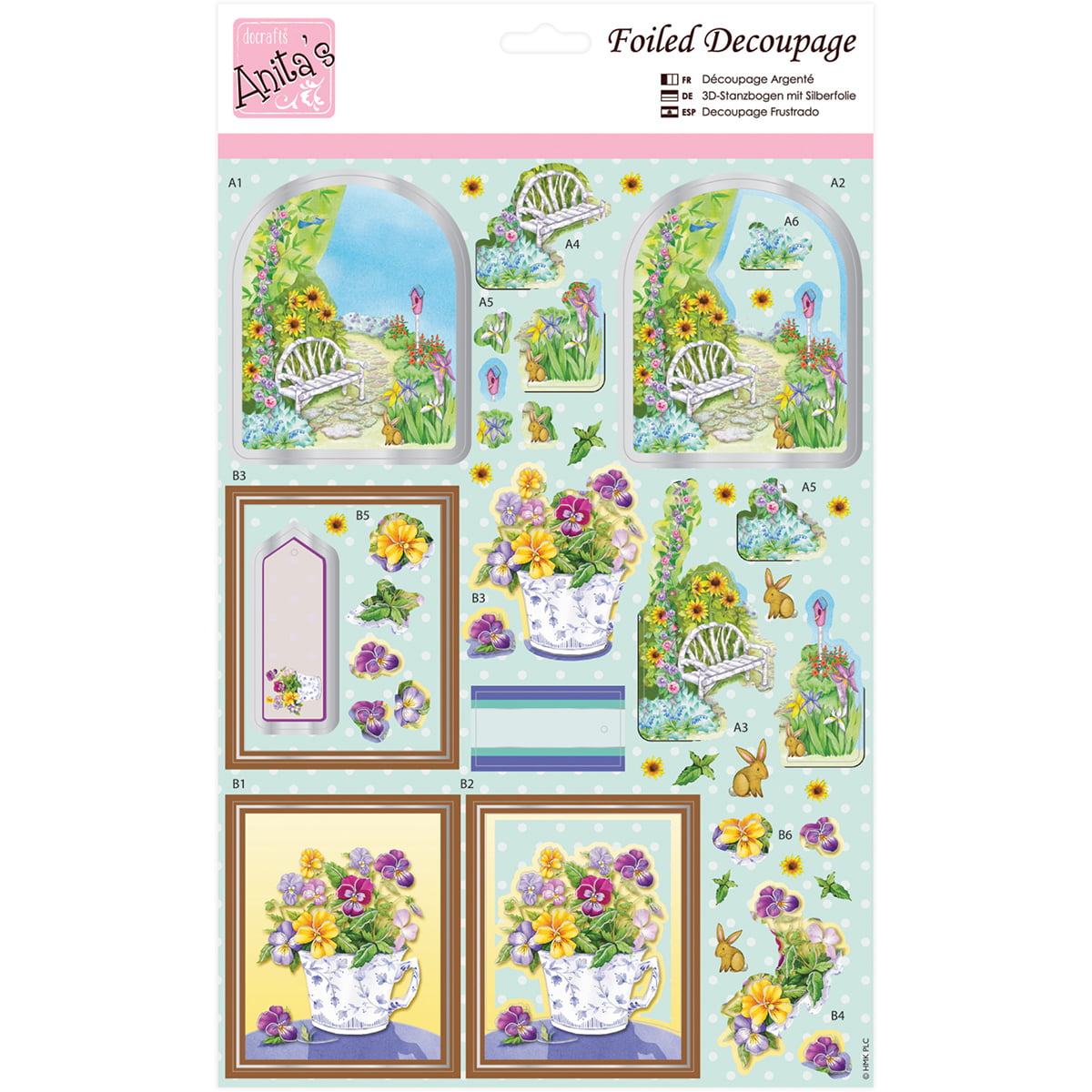 New Born Cribs Docrafts Anitas Decoupage Foiled