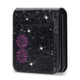 thumbnail image 4 of Frusde Compatible with Samsung Galaxy Z Flip 5 Wallet Case Glitter Bling Sparkle Leather Shockproof Cover-Purple, 4 of 5