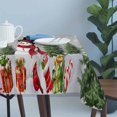 thumbnail image 4 of Grey Christmas Table Cloth Waterproof Tablecloths, Xmas Tree Snowflake Winter Gifts Tablecloth Dining Table Cover for Kitchen Party Tabletop Outdoor, Rectangle Tablecloth 60x120 Inch, 4 of 9