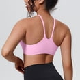 thumbnail image 2 of Annhoo Running Bras for Women High Support Slim Stretchable Breathable Solid Color Crop Tank Tops Athletic Clothes, 2 of 3