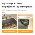 thumbnail image 2 of Magnetic Triangle Sink Strainer, Magnetic Corner Sink Strainer, Basket with Twist-Open Bottom, Sinks Corner Strainer for Food Scraps, Kitchen Accessory for Cooking, No-Drill Mount (1PC), 2 of 8