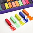 thumbnail image 3 of Artecho 66 Piezas Pasteles Suaves 64 Colores Incluyendo 4 Colores Fluorescentes Tiza Cuadrada Blanca y Negra Extra Libre para Dibujar Mezclar Capas Sombrear Pasteles Suministros de Arte, 3 of 7
