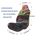 thumbnail image 3 of Wukai Colorful Dragon Head Profile Full Set Car Seat Covers with Soft Padding Universal Auto Front Seats Protector and Cushion Mat, 3 of 5
