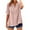 Pink Womens Summer Tops Clearance, variant on OSFVNOXV Cotton Linen Shirts for Women Summer Button Down Tops Short Sleeve Dressy Casual Blouses Oversized Tshirts 2025