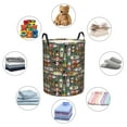 thumbnail image 4 of Balery Alcohol Bottles Cesta de ropa redonda con asas, impermeable, independiente, para ropa, juguetes, dormitorio y familia-Medium, 4 of 6
