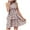 Blue, variant on Fesfesfes Women Dress Sexy Printing Buttons Off Shoulder Sleeveless Dress Princess Mini Dress Under $10