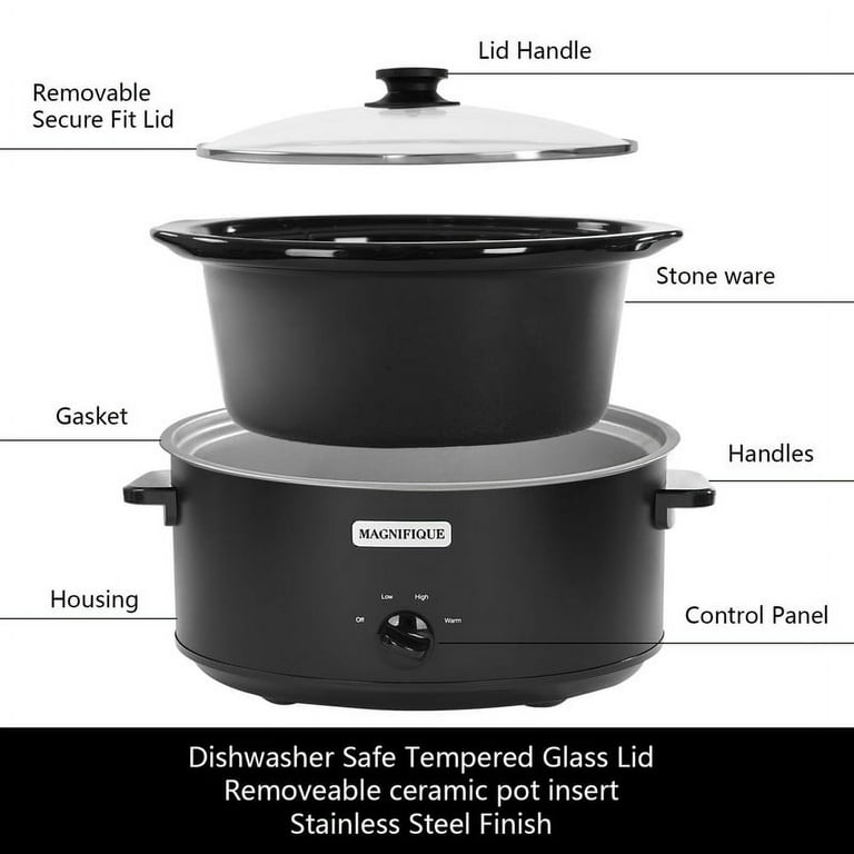 Crock-Pot 4 Quart Slow Cooker Oval Black Manual for sale online