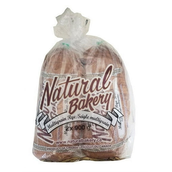 Natural Bakery Multigrain Rye Bread, 990g/31.7 oz., 2pk {Imported from Canada}