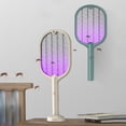 thumbnail image 1 of 3000V Electric Insect Racket Mosquito Swatter USB Rechargeable Home Fly Bug Insect Zapper Racket Inserts Mosquito Killer TrapGreyChina He Qiyong unisex, 1 of 1