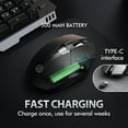 thumbnail image 3 of INPHIC F1 2.4G Wireless Mouse Rechargeable 500mAh Ergonomic Silent Mouse DPI Optical Mice USB Nano Receiver, 3 of 23