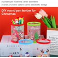 thumbnail image 4 of Cartoon Christmas Pencil Pen Holder Space Saving Pencil Cup Pen Container Remote Control Holder for Desk Decorations, 4 of 8
