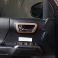 thumbnail image 4 of TINKI ABS Inner Car Look Interior Door Handle Panel Cover Trim Fit for Toyota Tacoma 2016 2017 2018 2019 2020 2021 2022 2023 Interior Door Handle Frame, 4 of 7