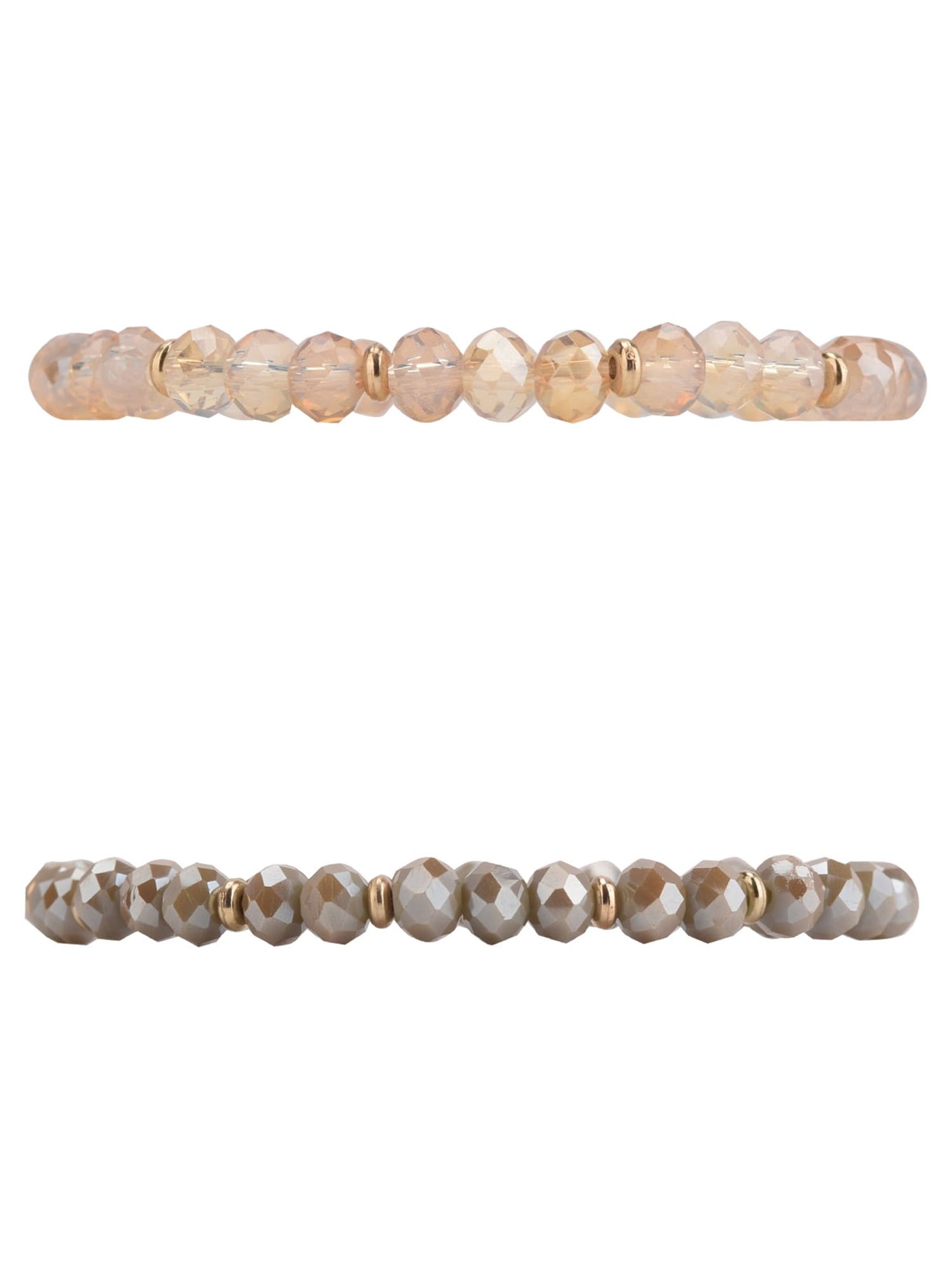 The Pioneer Woman - Women's Jewelry, Soft Gold-tone Bracelet Set with Genuine Stone Beads - image 5 of 7