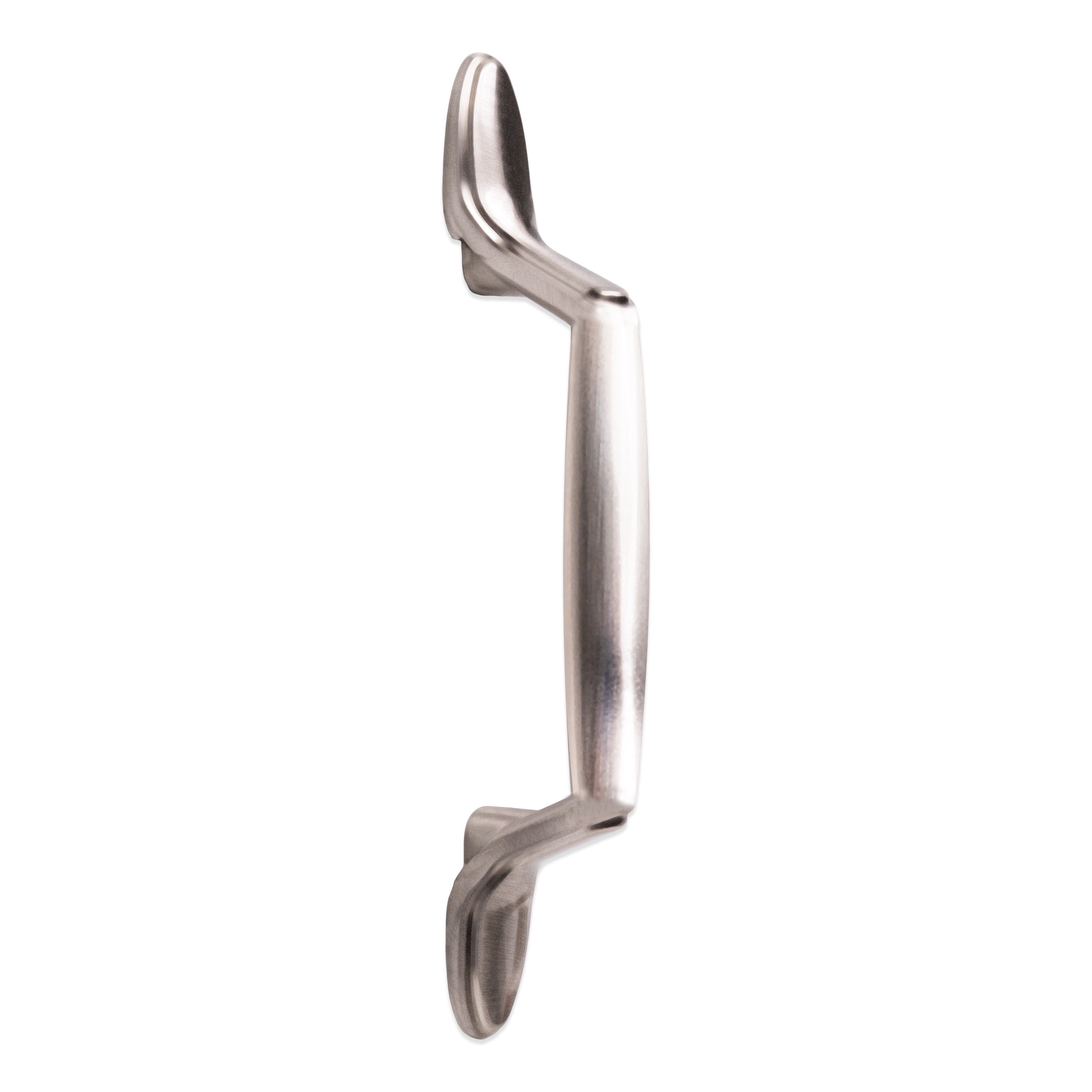 Mainstays 3" (76mm) Center-to-Center Footed Cabinet Pull, Satin Nickel, 24 Pack