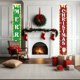 thumbnail image 5 of Decoraciones de la Puerta de Navidad Cortinas de la Puerta de la Pareja de Navidad Personalizadas Decoración de la Puerta de la Fiesta Canopy Bandera de Navidad Paño de Fondo Decoración de la Luz de N, 5 of 6