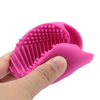 2Pcs Makeup Brush Egg Cleaner washer Glove Egg Scrubber Cosmetic