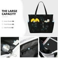 thumbnail image 3 of Gaeub Game Time Print Beach Bag,Large Tote Bag,Waterproof Sandproof Women Tote Bag,Pool Bag with Zipper for Gym Grocery Travel, 3 of 7