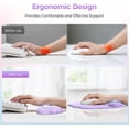 thumbnail image 5 of TECKNET BASICS Cloud Ergonomic Mouse Pad with Wrist Rest, Memory Foam Support & Non-Slip Base for Pain Relief, Office & Gaming，Gradient Purple, 5 of 7
