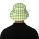 thumbnail image 5 of Balery White Green Plaid Sombreros para el sol para hombre y mujer, sombrero de pescador con UPF 50+, 5 of 6