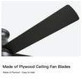 thumbnail image 4 of Wellspeed 52 in. Indoor Integrated LED Matte Black Low Profile Ceiling Fan with 5 Plywood Blades, 4 of 12