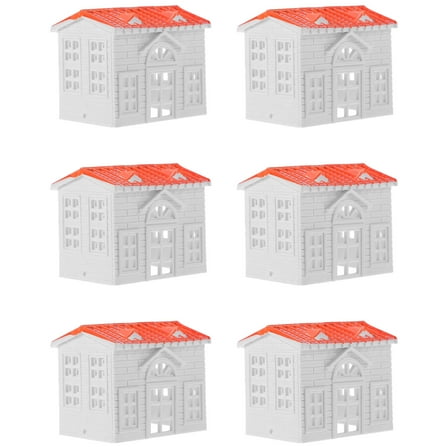 Hemoton 10 Pcs Outdoor Western-style Building Model