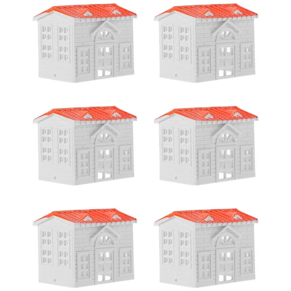 Hemoton 10 Pcs Outdoor Western-style Building Model