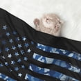 thumbnail image 2 of Naloa Navy Camouflage American Flag Dog Blanket, 3 Sizes Cat Blanket for Indoor Cats Large Medium Small Dog Gifts-Medium, 2 of 8