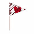 thumbnail image 1 of Illustration de Design Artistique Fille Intelligente Cure-Dent Triangle Toppers de Cupcake Drapeau, 1 of 3