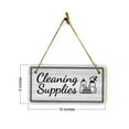 thumbnail image 7 of Cleaning Supplies 5x10 Hanging Plus Wall or Door Sign | Home & Office DÃ©cor, 7 of 7