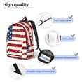 thumbnail image 5 of Daiia Vintage American Flag Vintage Canvas Backpack for Men and Women ,Hiking Backpack,Travel Laptop Bag for School,Large Capacity Backpack-Medium, 5 of 8
