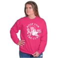 thumbnail image 4 of Breast Cancer Betty Boop For The Cure Women Plus Size Crewneck Sweatshirt Brisco Brands 2X, 4 of 5